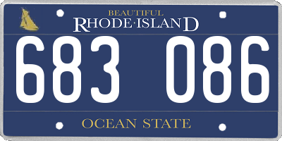 RI license plate 683086
