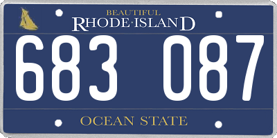 RI license plate 683087