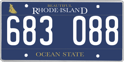 RI license plate 683088