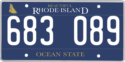 RI license plate 683089