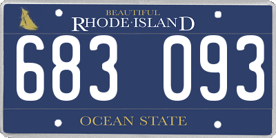 RI license plate 683093