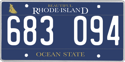 RI license plate 683094