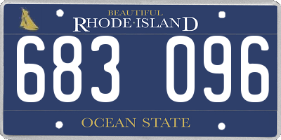 RI license plate 683096