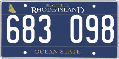 RI license plate 683098