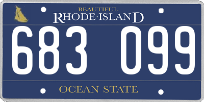 RI license plate 683099