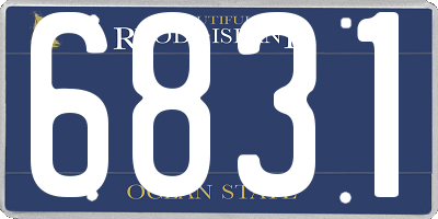 RI license plate 6831