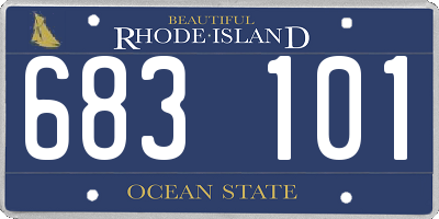 RI license plate 683101