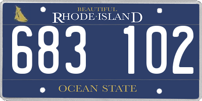 RI license plate 683102