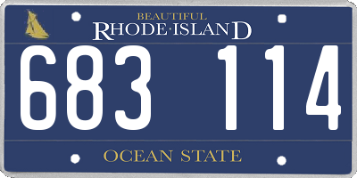 RI license plate 683114