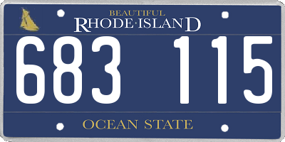 RI license plate 683115