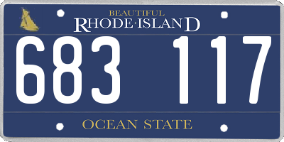 RI license plate 683117