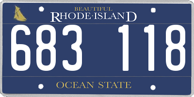 RI license plate 683118