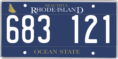 RI license plate 683121