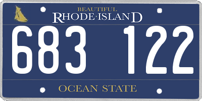 RI license plate 683122