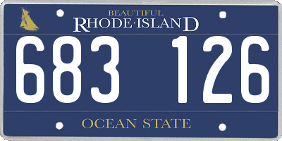RI license plate 683126