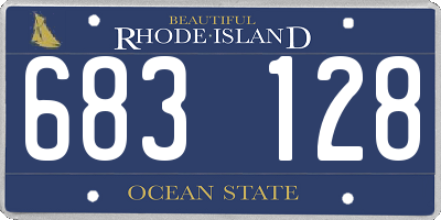 RI license plate 683128