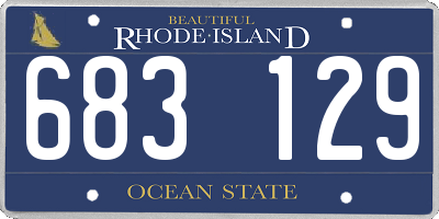 RI license plate 683129