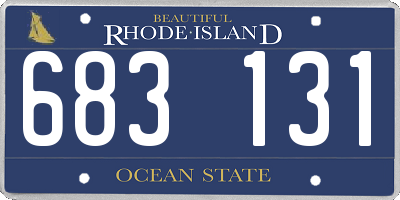 RI license plate 683131