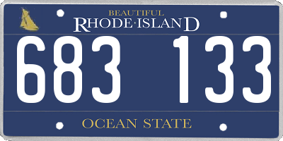 RI license plate 683133