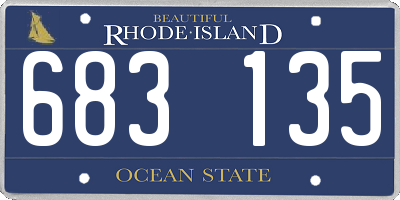 RI license plate 683135