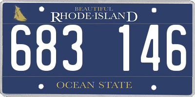 RI license plate 683146