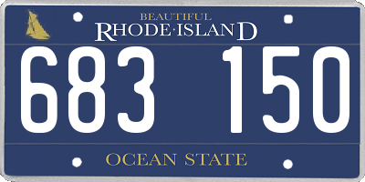 RI license plate 683150