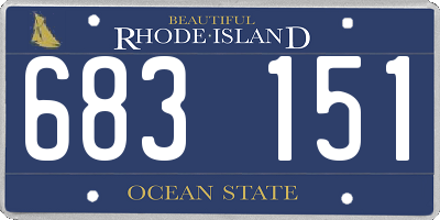 RI license plate 683151