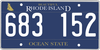 RI license plate 683152