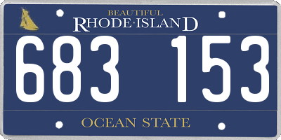 RI license plate 683153