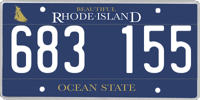 RI license plate 683155