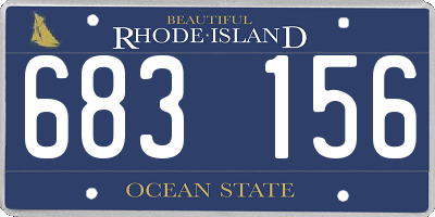 RI license plate 683156