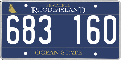 RI license plate 683160