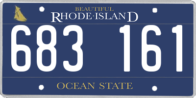 RI license plate 683161