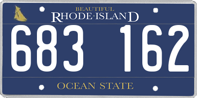 RI license plate 683162