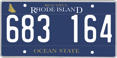 RI license plate 683164