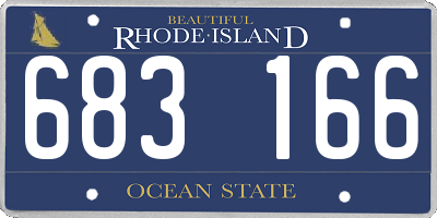 RI license plate 683166