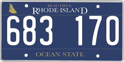 RI license plate 683170