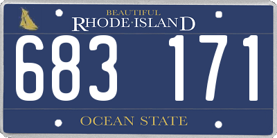 RI license plate 683171