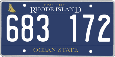 RI license plate 683172