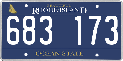 RI license plate 683173
