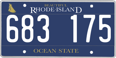 RI license plate 683175