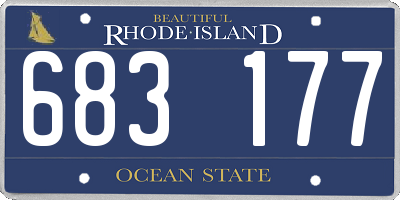 RI license plate 683177
