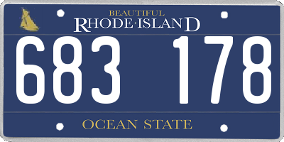 RI license plate 683178