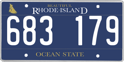 RI license plate 683179