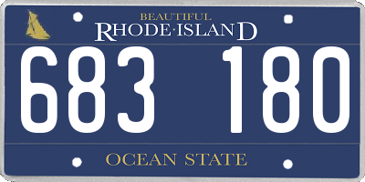 RI license plate 683180