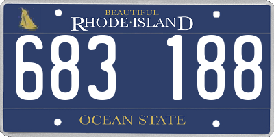 RI license plate 683188