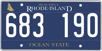 RI license plate 683190