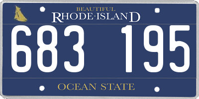RI license plate 683195
