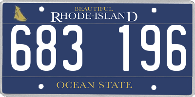 RI license plate 683196