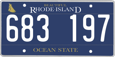RI license plate 683197